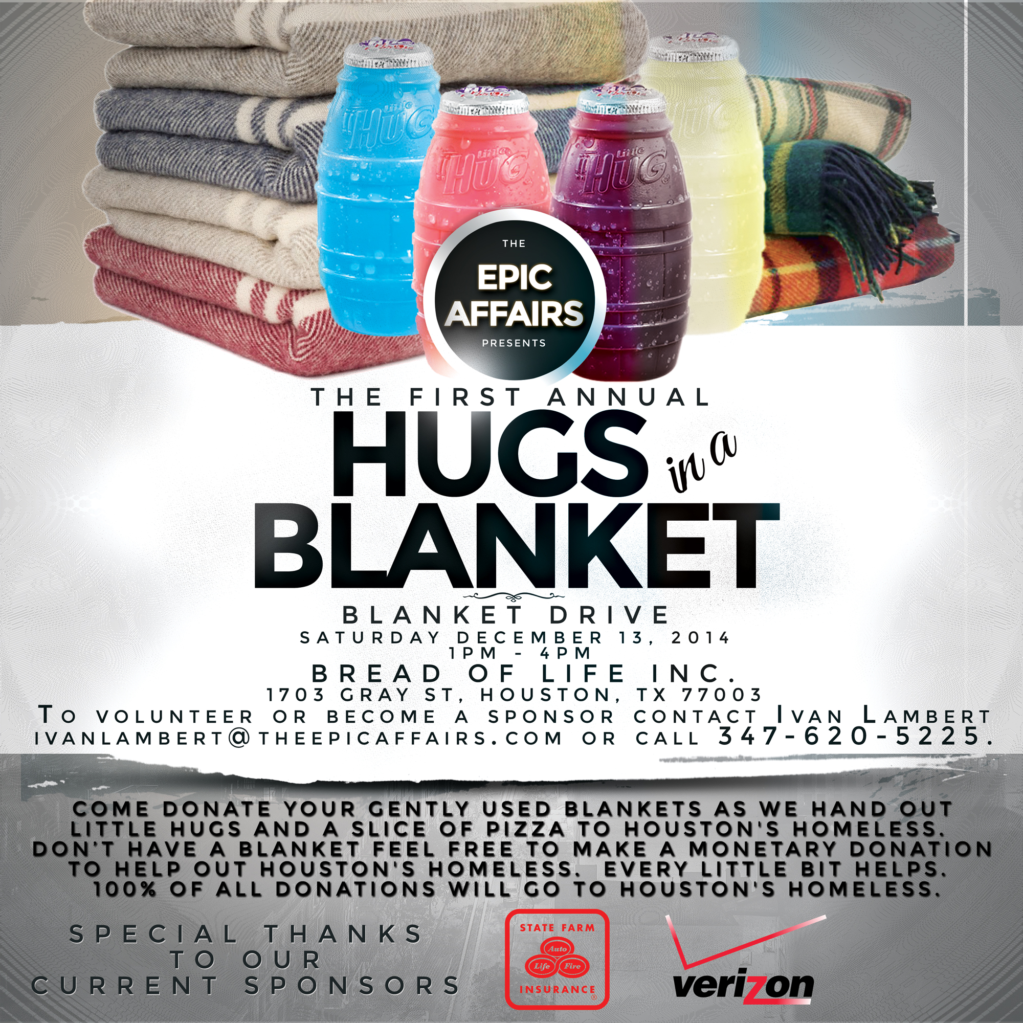 Hugs in a Blanket Flyer!