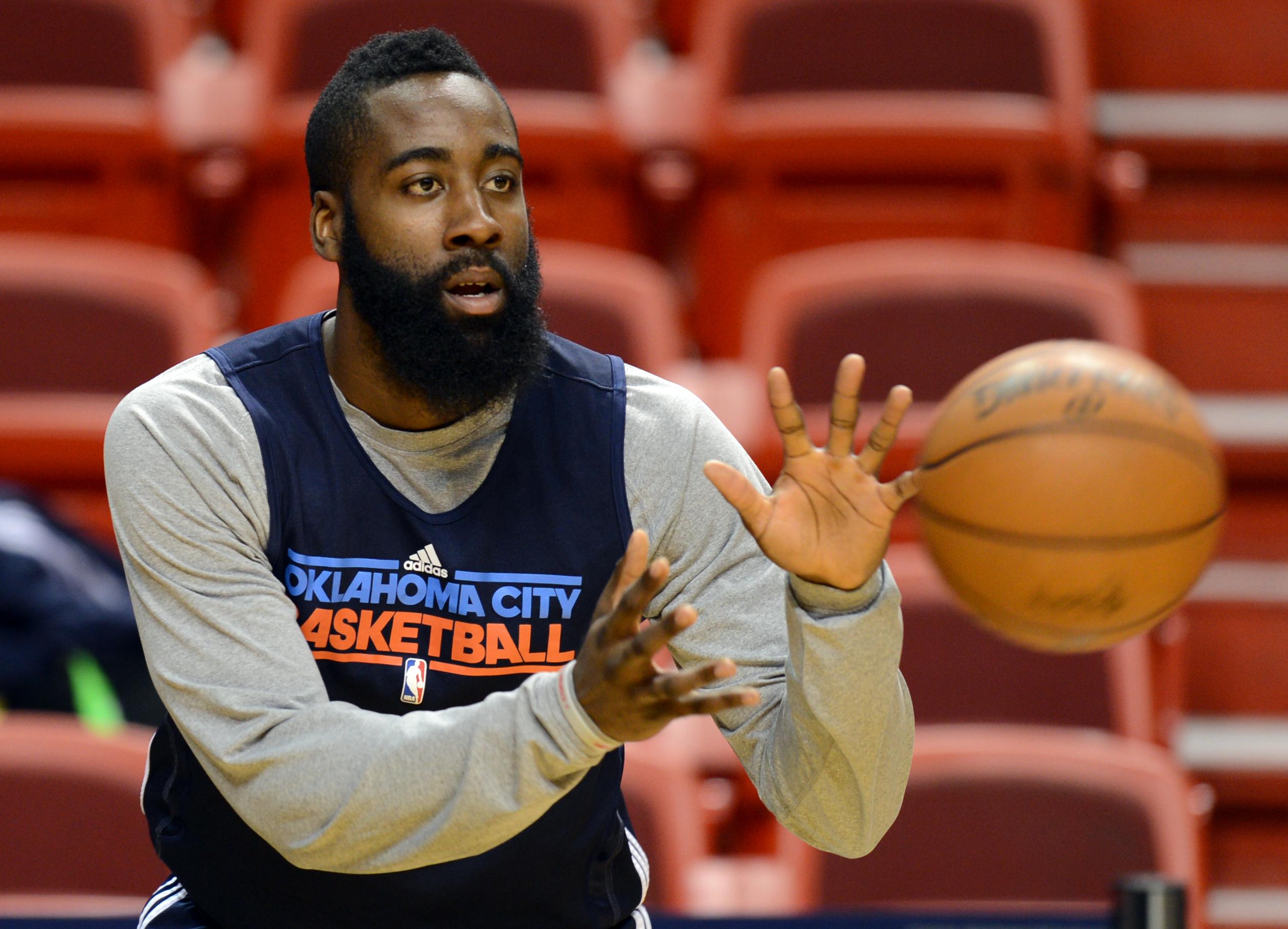 Oklahoma City Thunder James Harden durin