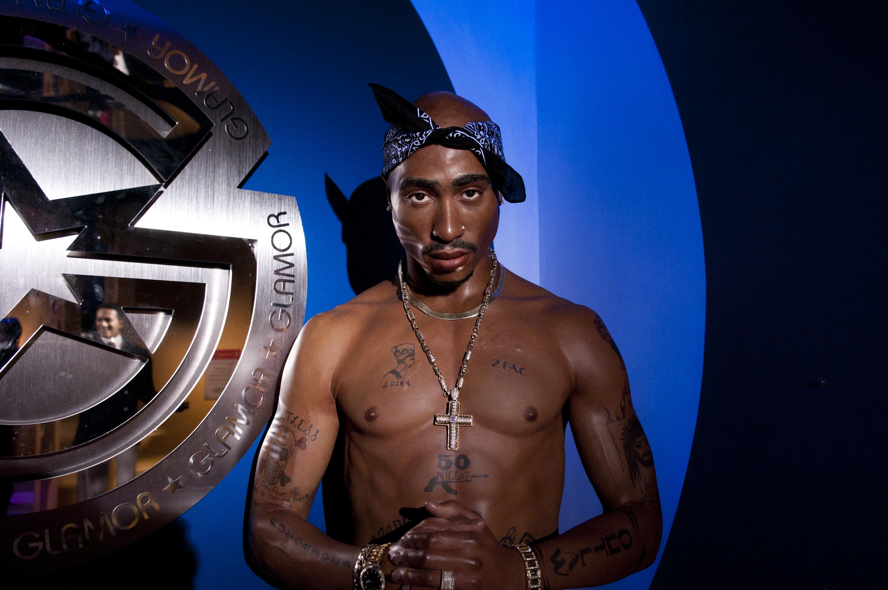 Tupac Shakur & Notorious B.I.G. Wax Figure Unveiling At Madame Tussauds DC