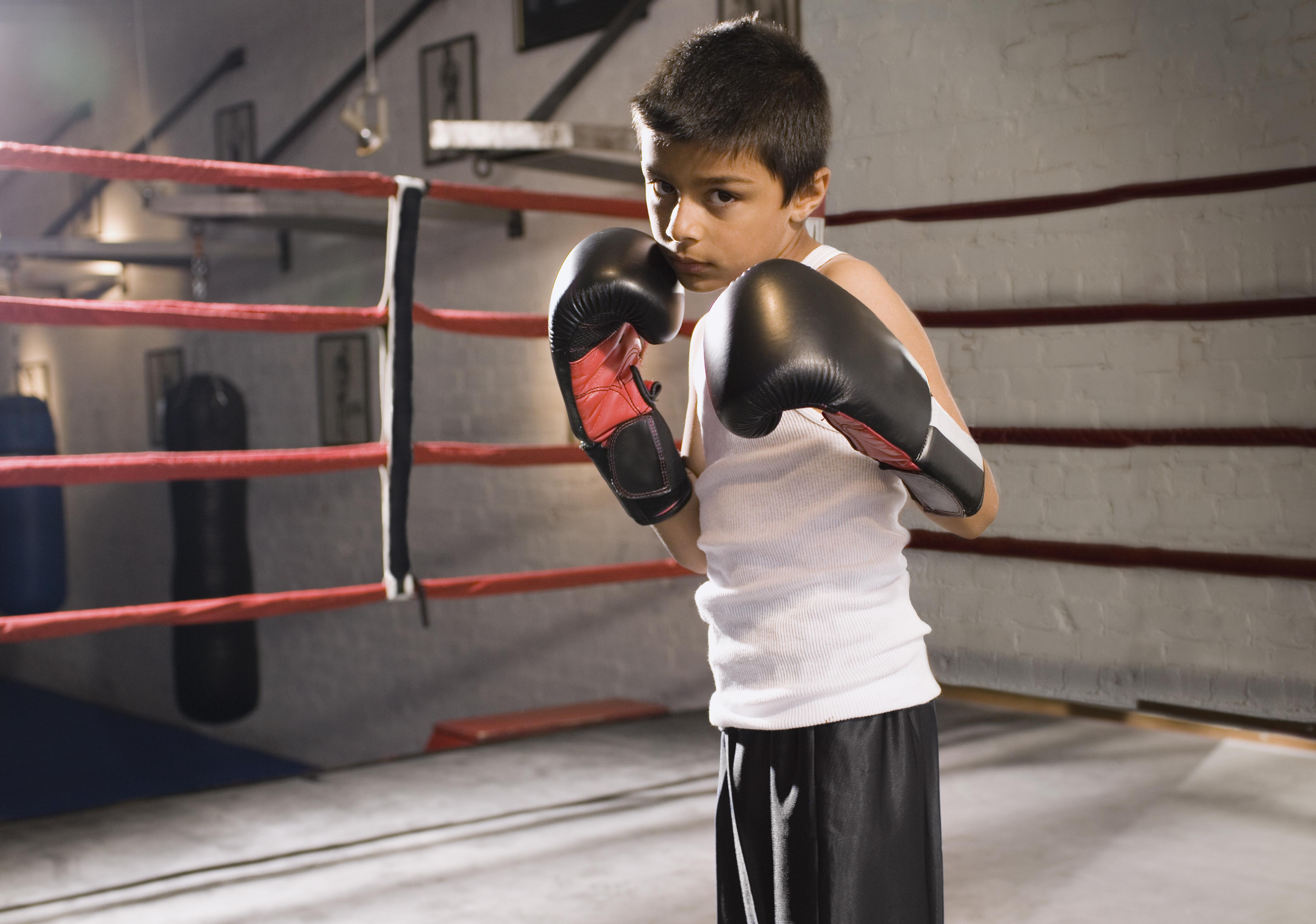 Young Boxer in Ring.
