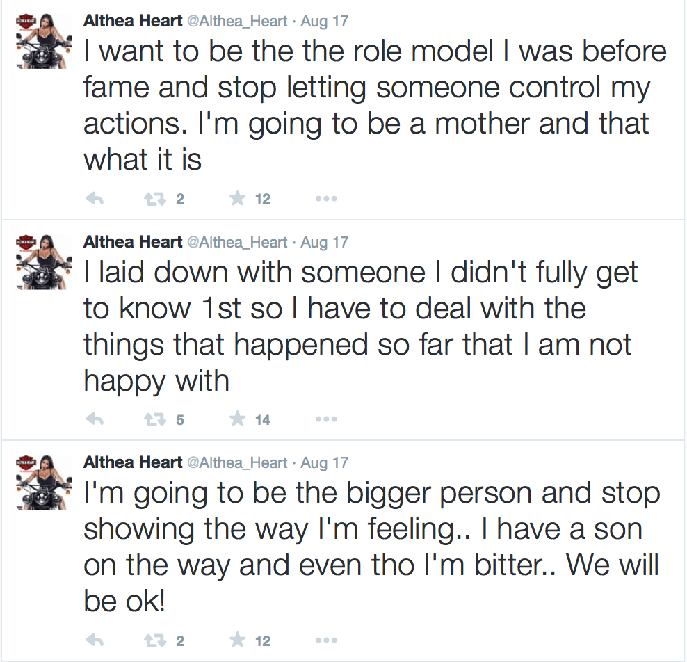 Althea Twitter shots