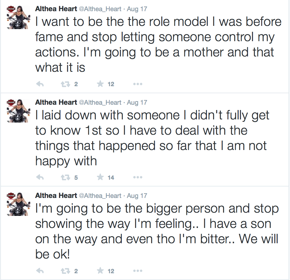 Althea Twitter shots