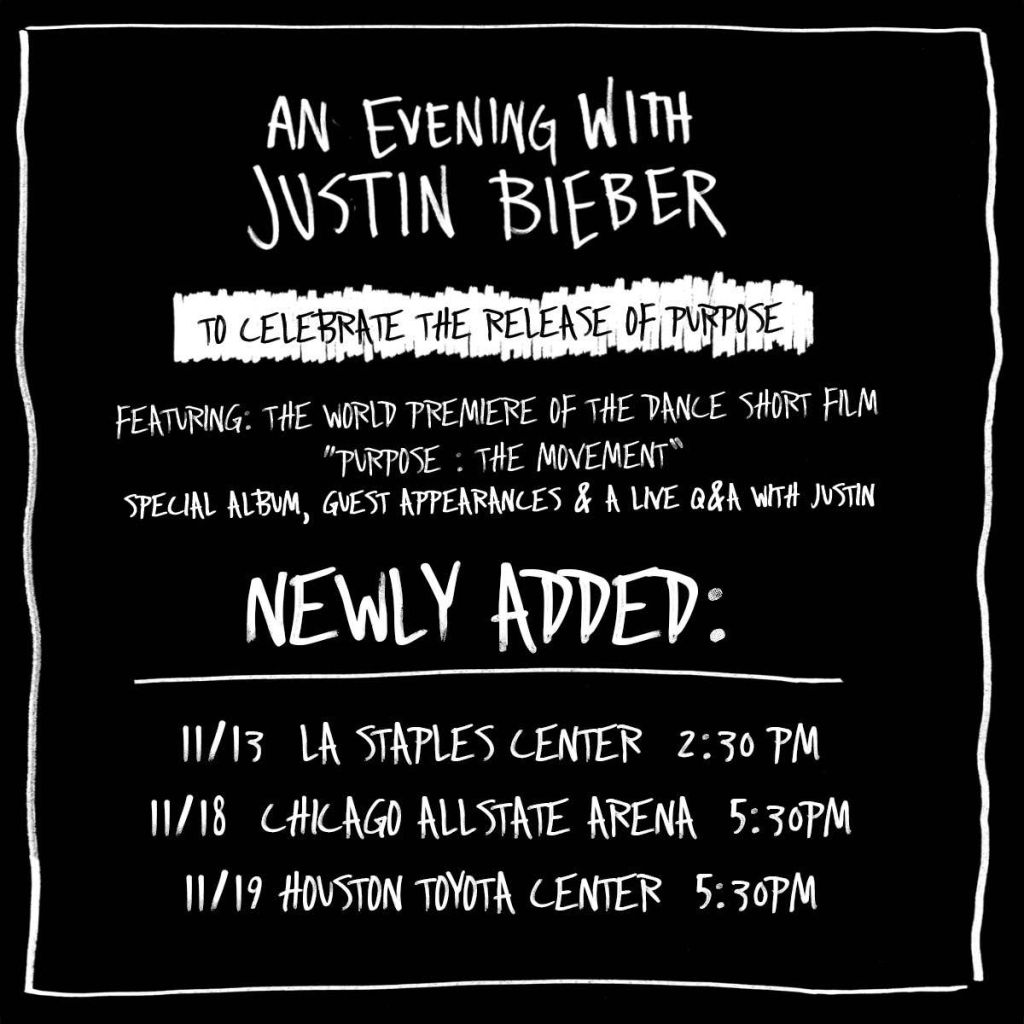 An Evening With Justin Bieber