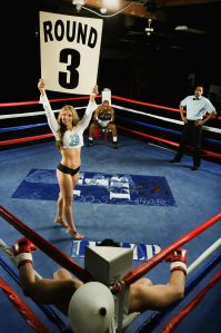 Ring Girl Announcing Round Three