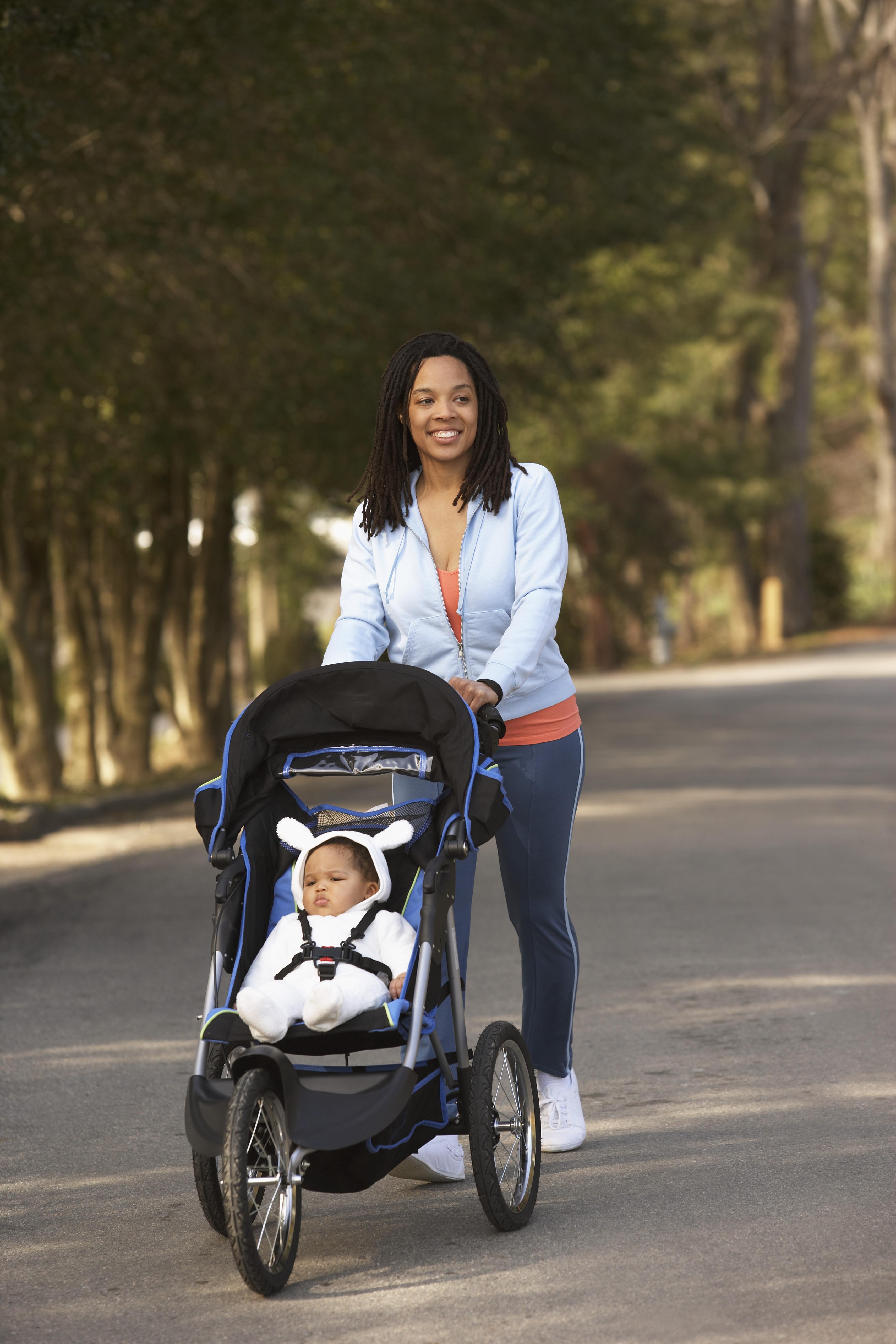 Mother and Daughter Out for a Walk