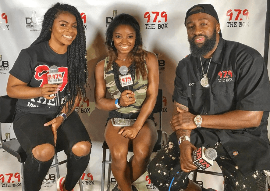 Simone Biles with 97.9 The Box