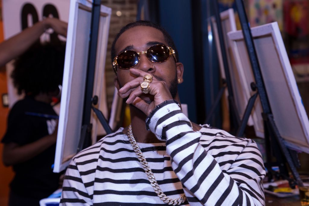 Omarion Hosts Sip & Paint At Muse Paintbar