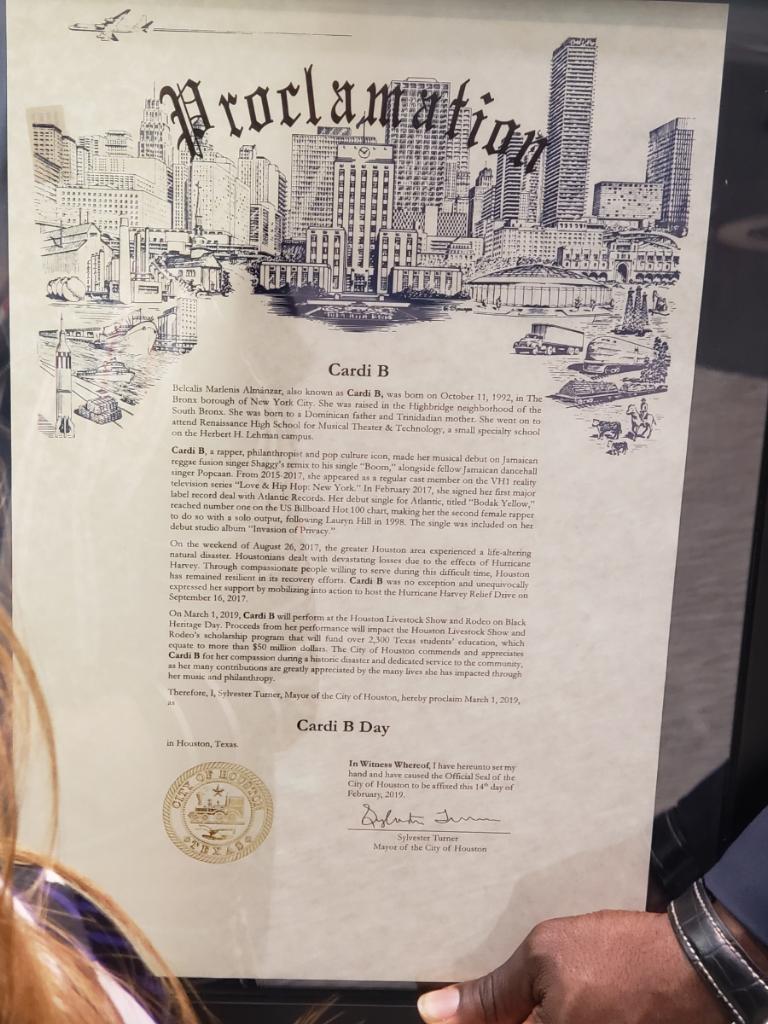 Cardi B Day Proclamation