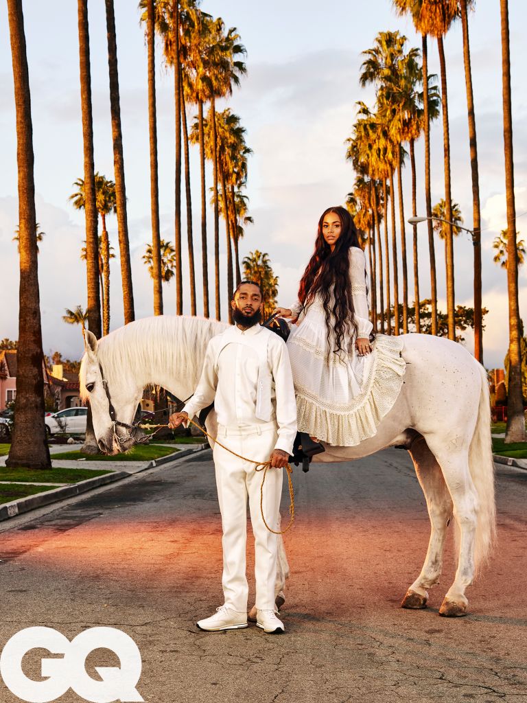 Lauren London and Nipsey Hussle GQ Shoot