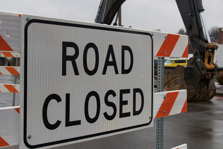 Road Closed Sign