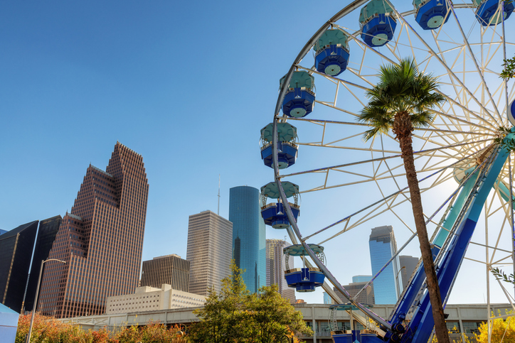 Houston downtown skyline, Houston, Texas