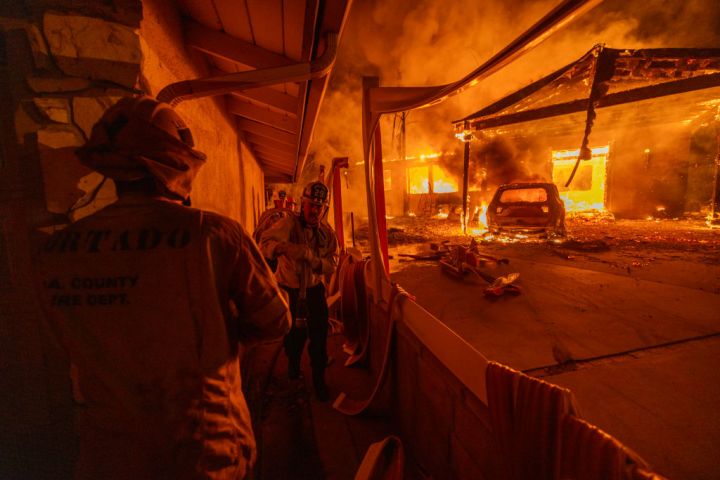 Powerful Winds Fuel Multiple Fires Across Los Angeles Area