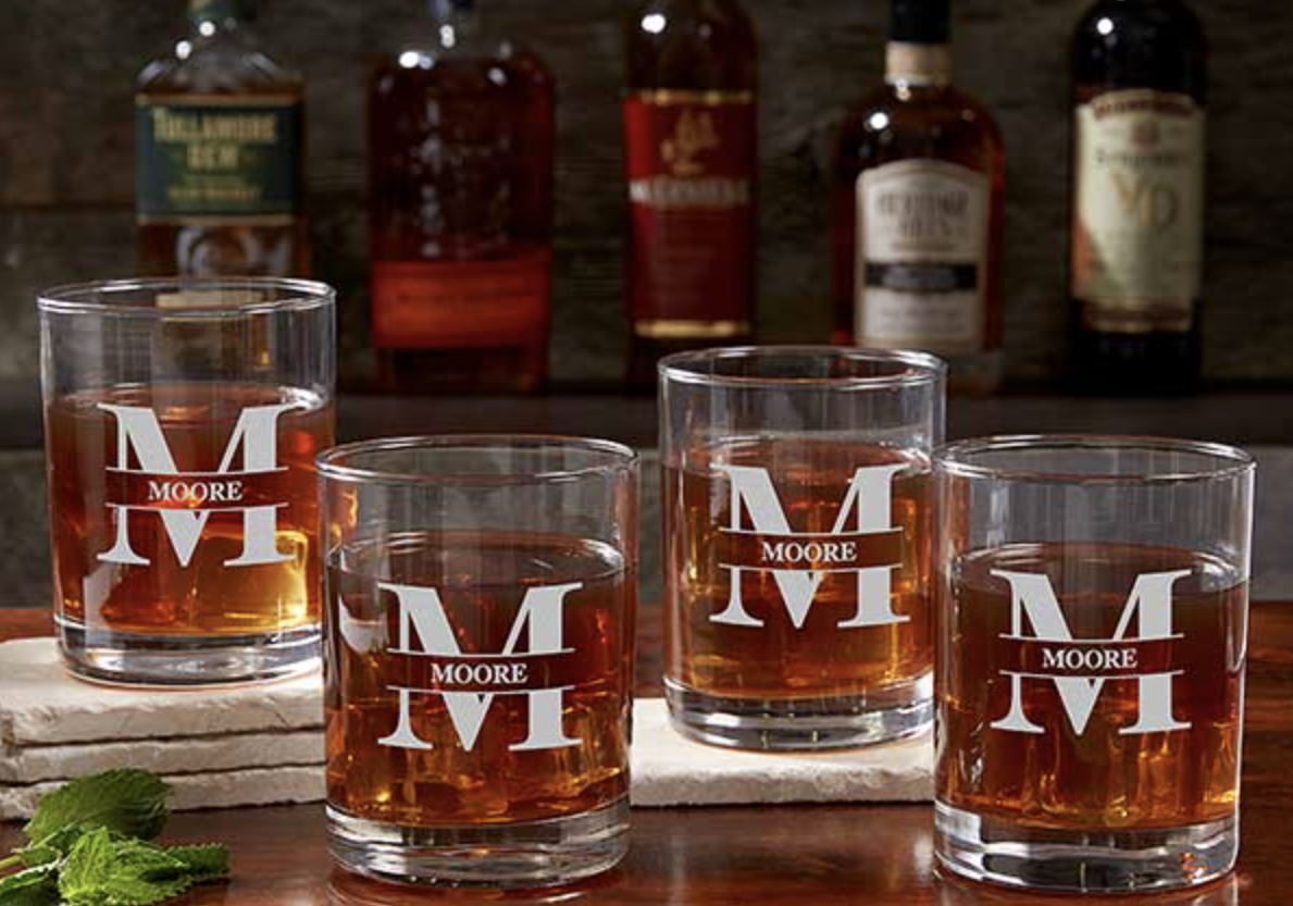 Personalized Old Fashioned Whiskey Glass | $12.59