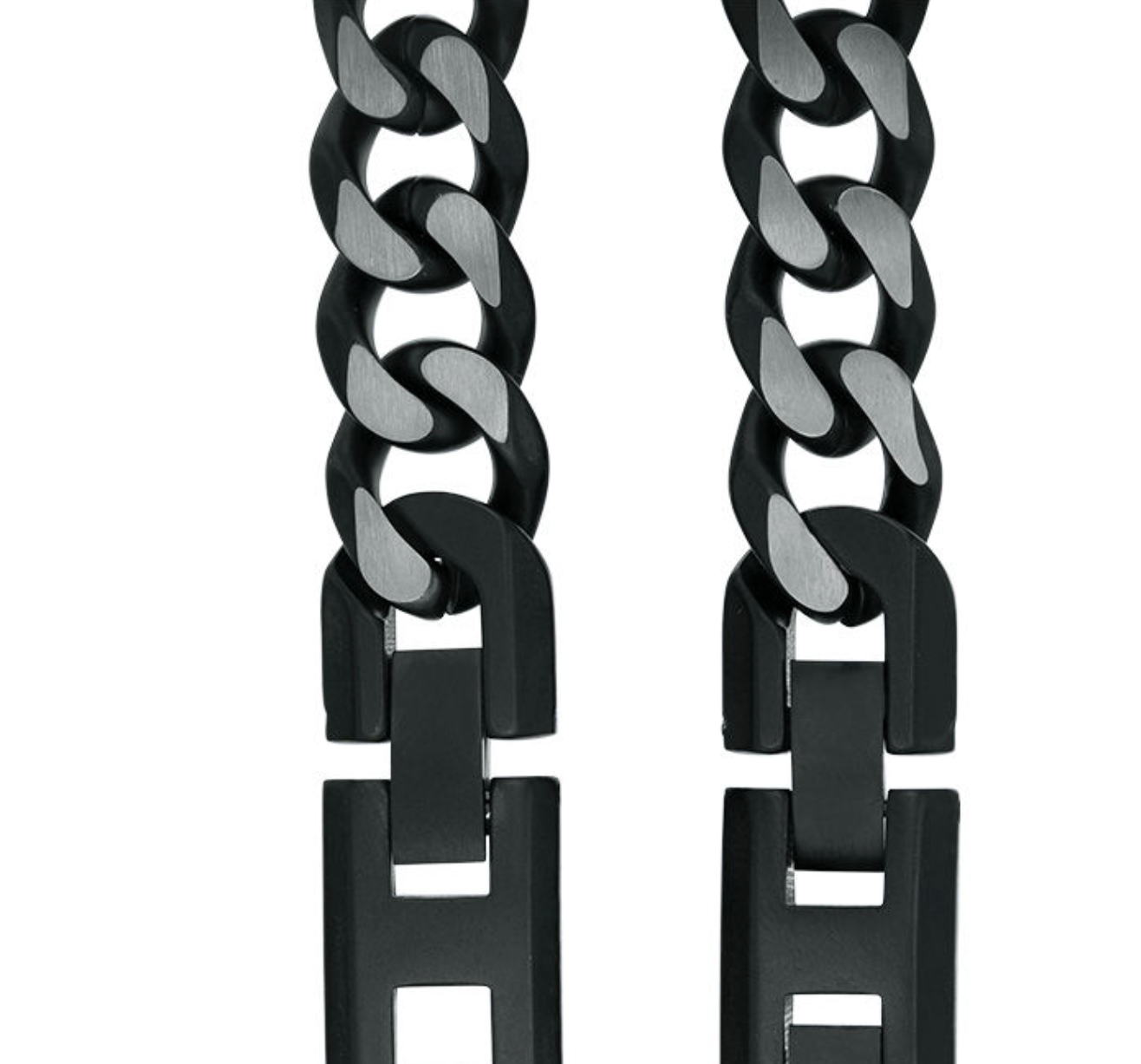 Zales Stainless Steel Black Bracelet | $41.30