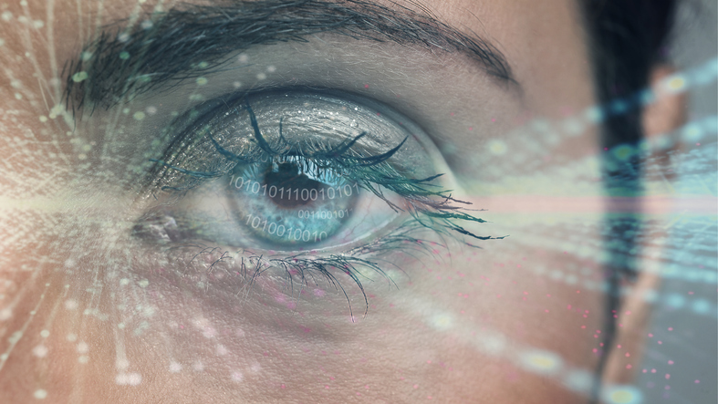 Human eye with using the futuristic technology